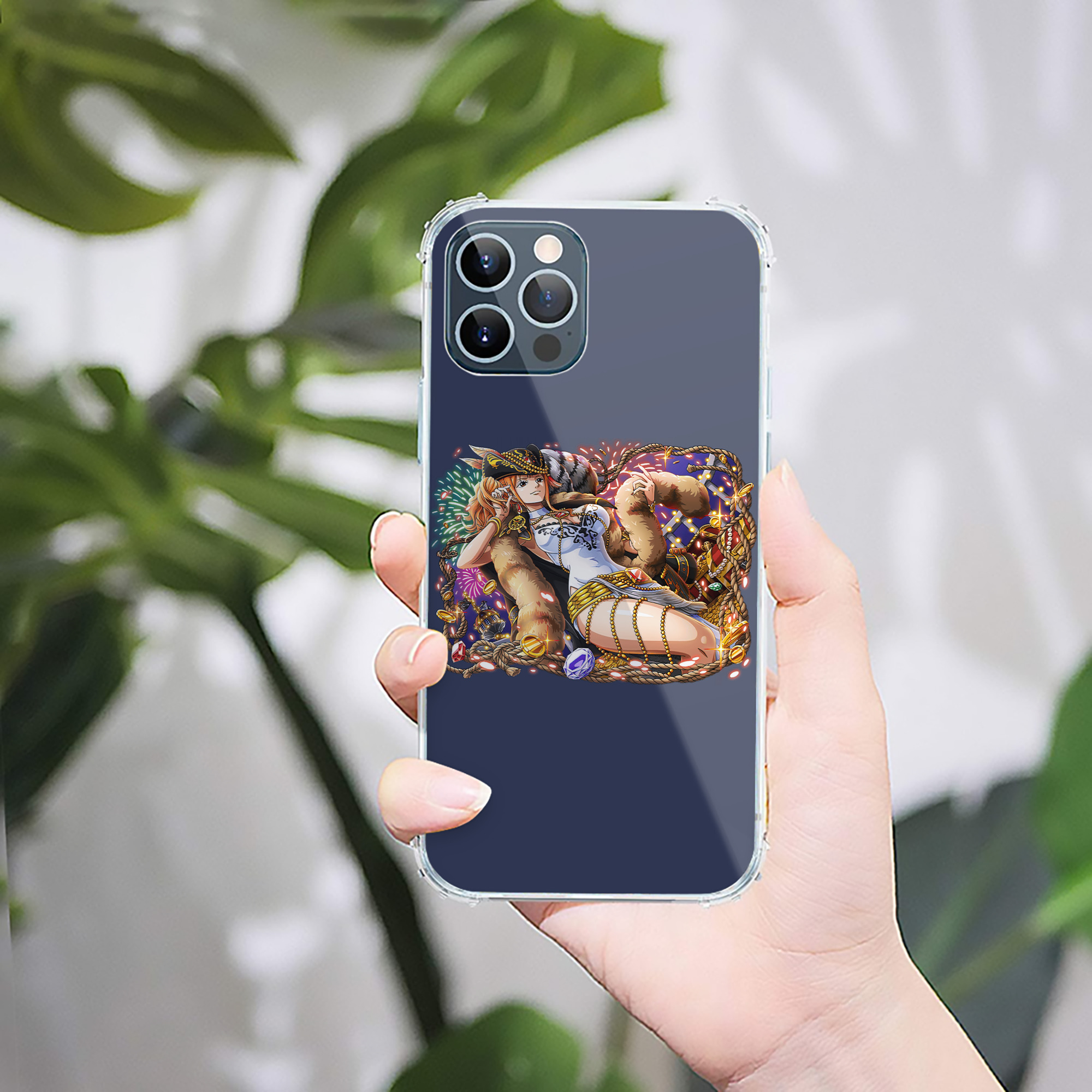 （画像用） ワンピース ナミ ONE PIECE Nami 【iPhone 12シリーズ対応】透明スマホケース（クリアソフトケース）